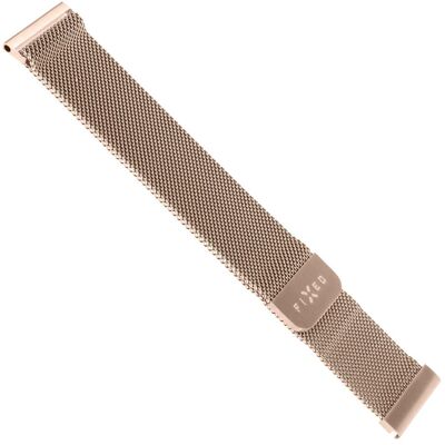 Feste Mesh-Stahlarmband in Roségold - Uhrenarmband Feste Mesh-Stahlarmband in Roségold - Uhrenarmband