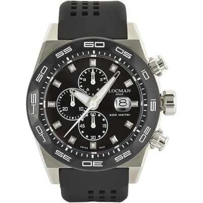 Locman, Armbanduhr, Italy Herrenuhr Stealth Chronograph schwarz Ref. 0217, Schwarz, (Chronograph, 46 mm) Locman, Armbanduhr, Italy Herrenuhr Stealth Chronograph schwarz Ref. 0217, Schwarz, (Chronograph, 46 mm)