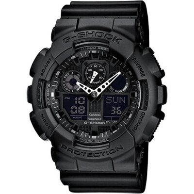 G-Shock, Armbanduhr, Ga-100-1a1, Schwarz, (Hybrid Uhr, 51.20 mm) G-Shock, Armbanduhr, Ga-100-1a1, Schwarz, (Hybrid Uhr, 51.20 mm)