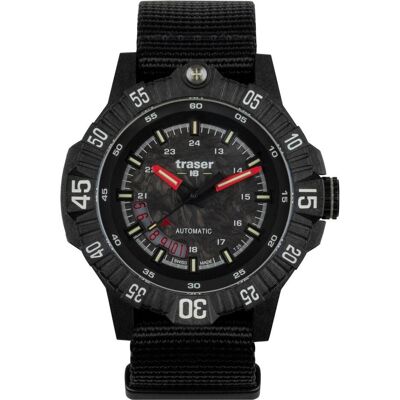 Traser, Armbanduhr, H3 111355 P99 A Tactical Carbon, Schwarz, (Analoguhr, Lünette drehbar, 46 mm) Traser, Armbanduhr, H3 111355 P99 A Tactical Carbon, Schwarz, (Analoguhr, Lünette drehbar, 46 mm)