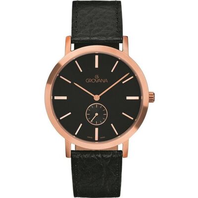 Grovana, Armbanduhr, KENSINGTON-Kollektion – Schweizer Quarzuhr, Schwarz, (Swiss Made) Grovana, Armbanduhr, KENSINGTON-Kollektion – Schweizer Quarzuhr, Schwarz, (Swiss Made)