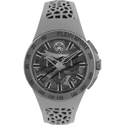 Plein Sport, Armbanduhr, PSABA0523 Thunderstorm Chronograph 43mm 5AT, Grau, (Analoguhr, 43 mm) Plein Sport, Armbanduhr, PSABA0523 Thunderstorm Chronograph 43mm 5AT, Grau, (Analoguhr, 43 mm)