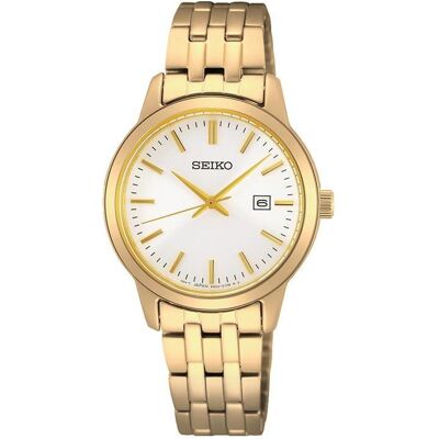 Seiko Armbanduhr, Quarz, Gold, (Analoguhr, 30 mm) Seiko Armbanduhr, Quarz, Gold, (Analoguhr, 30 mm)