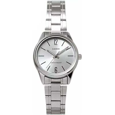 Casio Armbanduhr, LTP-V005D-7B, Silber, Weiss, (Analoguhr, 28 mm) Casio Armbanduhr, LTP-V005D-7B, Silber, Weiss, (Analoguhr, 28 mm)