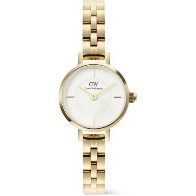 Daniel Wellington, Armbanduhr, - Petite Mini 19 Arch 3-Link White Gold DW00100855, Weiss, Gold, (Analoguhr, 19 mm) Daniel Wellington, Armbanduhr, - Petite Mini 19 Arch 3-Link White Gold DW00100855, Weiss, Gold, (Analoguhr, 19 mm)