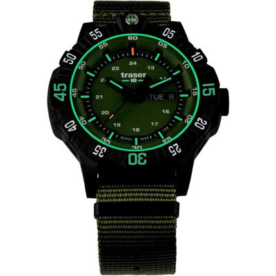 Traser, Armbanduhr, P99 Q Tactical, Grün, (Taucheruhr, 46 mm) Traser, Armbanduhr, P99 Q Tactical, Grün, (Taucheruhr, 46 mm)