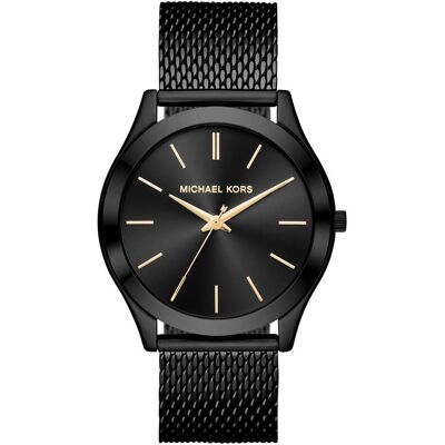 Michael Kors, Armbanduhr, Slim Runway, Schwarz, (Analoguhr, 44 mm) Michael Kors, Armbanduhr, Slim Runway, Schwarz, (Analoguhr, 44 mm)