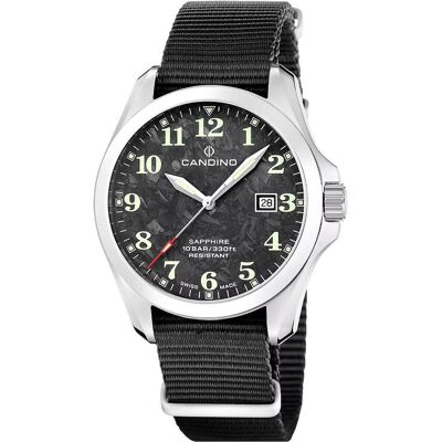 Candino, Armbanduhr, Field, Silber, (Analoguhr, 41.50 mm) Candino, Armbanduhr, Field, Silber, (Analoguhr, 41.50 mm)