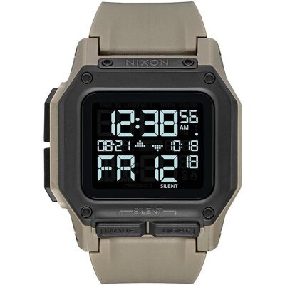 Nixon, Armbanduhr, Regulus All Sand, Grau, (Chronograph, Digitaluhr, 46 mm) Nixon, Armbanduhr, Regulus All Sand, Grau, (Chronograph, Digitaluhr, 46 mm)