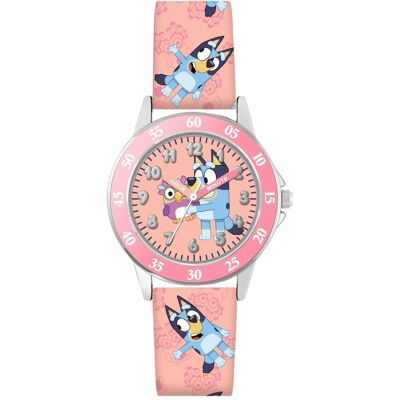 Disney Armbanduhr, Bluey Lern-Uhr mit Pinkem, Rosa, (Analoguhr) Disney Armbanduhr, Bluey Lern-Uhr mit Pinkem, Rosa, (Analoguhr)
