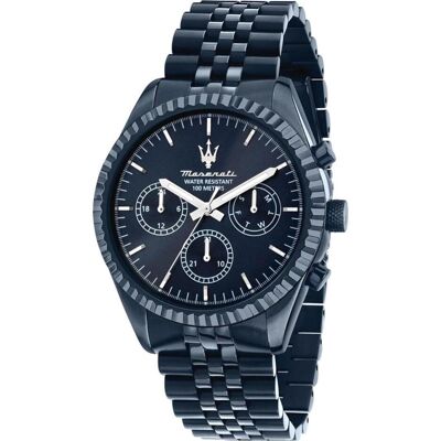 Maserati, Armbanduhr, R8873600011 Herrenuhr Competizione Chronograph 43mm 10ATM, Blau, (Analoguhr, Chronograph, 44 mm) Maserati, Armbanduhr, R8873600011 Herrenuhr Competizione Chronograph 43mm 10ATM, Blau, (Analoguhr, Chronograph, 44 mm)