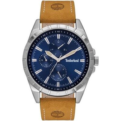 Timberland Armbanduhr, Boxborough, Blau, Beige, Türkis, Silber, Braun, (Analoguhr, 48 mm) Timberland Armbanduhr, Boxborough, Blau, Beige, Türkis, Silber, Braun, (Analoguhr, 48 mm)