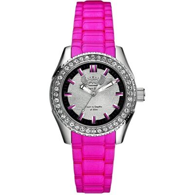 Marc Ecko, Armbanduhr, Damenuhr E11599M3 (Ø 36 mm), Grau, Rosa, Silber, (Analoguhr, 36 mm) Marc Ecko, Armbanduhr, Damenuhr E11599M3 (Ø 36 mm), Grau, Rosa, Silber, (Analoguhr, 36 mm)