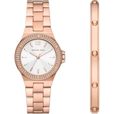 Michael Kors, Armbanduhr, Lennox, Gold, (Analoguhr, 33 mm) Michael Kors, Armbanduhr, Lennox, Gold, (Analoguhr, 33 mm)