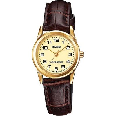 Casio Armbanduhr, Collection, Gold, Beige, Braun, (25 mm) Casio Armbanduhr, Collection, Gold, Beige, Braun, (25 mm)