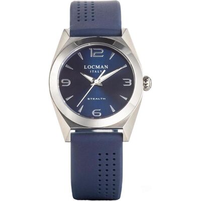 Locman, Armbanduhr, Italy Damenuhr Stealth Lady blau Ref. 0804, Blau, (Analoguhr, 33 mm) Locman, Armbanduhr, Italy Damenuhr Stealth Lady blau Ref. 0804, Blau, (Analoguhr, 33 mm)