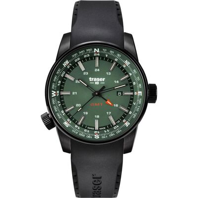 Traser, Armbanduhr, P68 Pathfinder GMT, Schwarz, (Analoguhr, 46 mm) Traser, Armbanduhr, P68 Pathfinder GMT, Schwarz, (Analoguhr, 46 mm)