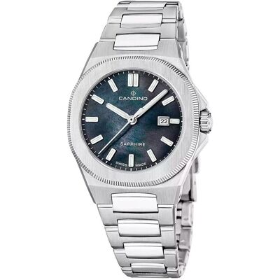Candino, Armbanduhr, C4800/3 Couple Classic Automatik, Silber, (34 mm) Candino, Armbanduhr, C4800/3 Couple Classic Automatik, Silber, (34 mm)