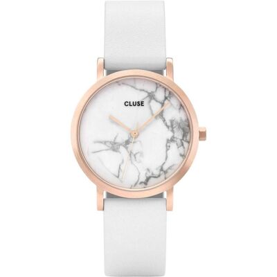 Cluse, Armbanduhr, La Roche Petite Rosé Marble, Weiss, (Analoguhr, 33 mm) Cluse, Armbanduhr, La Roche Petite Rosé Marble, Weiss, (Analoguhr, 33 mm)
