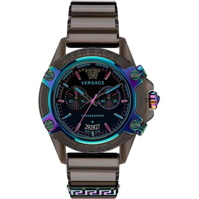 Versace, Armbanduhr, Icon Active Chrono, Schwarz, (Analoguhr, Chronograph, Swiss Made, 44 mm) Versace, Armbanduhr, Icon Active Chrono, Schwarz, (Analoguhr, Chronograph, Swiss Made, 44 mm)