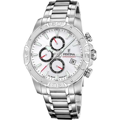 Festina, Armbanduhr, F20704/1, Silber, (Chronograph, 45 mm) Festina, Armbanduhr, F20704/1, Silber, (Chronograph, 45 mm)