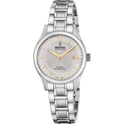 Festina, Armbanduhr, F20068/4, Silber, (Analoguhr, 29 mm) Festina, Armbanduhr, F20068/4, Silber, (Analoguhr, 29 mm)