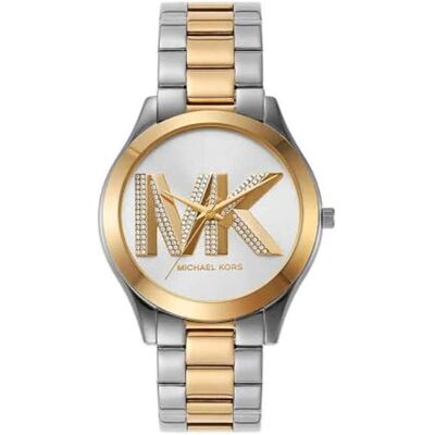 Michael Kors, Armbanduhr, Damenuhr Slim Runway, Silber, (42 mm) Michael Kors, Armbanduhr, Damenuhr Slim Runway, Silber, (42 mm)