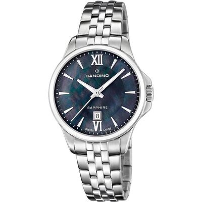 Candino, Armbanduhr, Couple Classic, Silber, (Analoguhr, 34 mm) Candino, Armbanduhr, Couple Classic, Silber, (Analoguhr, 34 mm)