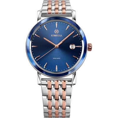Jowissa, Armbanduhr, J4.543.L, Blau, Silber, (Analoguhr, Swiss Made, 40 mm) Jowissa, Armbanduhr, J4.543.L, Blau, Silber, (Analoguhr, Swiss Made, 40 mm)