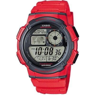Casio Armbanduhr, AE-1000W-4A, Rot, Schwarz, Grau, (44 mm) Casio Armbanduhr, AE-1000W-4A, Rot, Schwarz, Grau, (44 mm)
