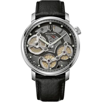 Bulova, Armbanduhr, 26A210A Accutron Spaceview Evolution Herrenuhr 44mm 5ATM, Schwarz, (Analoguhr, 44 mm) Bulova, Armbanduhr, 26A210A Accutron Spaceview Evolution Herrenuhr 44mm 5ATM, Schwarz, (Analoguhr, 44 mm)