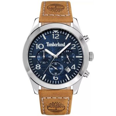 Timberland Armbanduhr, Killington Peak, Blau, Braun, Beige, Türkis, Silber, (Chronograph, 43 mm) Timberland Armbanduhr, Killington Peak, Blau, Braun, Beige, Türkis, Silber, (Chronograph, 43 mm)