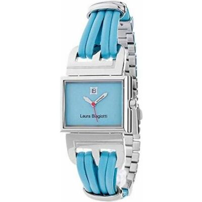 Laura Biagiotti, Armbanduhr, Damenuhr LB0046L-06 (Ø 28 mm), Silber, Blau, (28 mm) Laura Biagiotti, Armbanduhr, Damenuhr LB0046L-06 (Ø 28 mm), Silber, Blau, (28 mm)