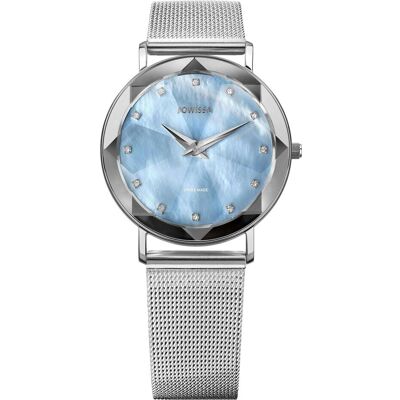 Jowissa, Armbanduhr, J5.238.L, Blau, Türkis, Silber, (Analoguhr, Swiss Made, 35 mm) Jowissa, Armbanduhr, J5.238.L, Blau, Türkis, Silber, (Analoguhr, Swiss Made, 35 mm)