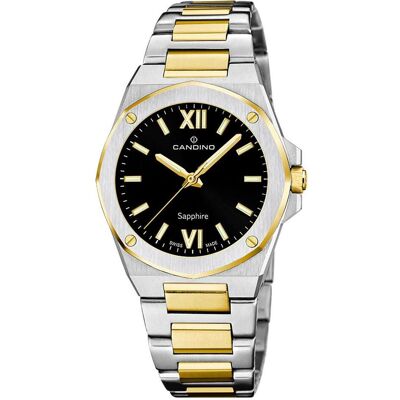 Candino, Armbanduhr, Lady Elegance, Silber, Gold, (Analoguhr, 33.50 mm) Candino, Armbanduhr, Lady Elegance, Silber, Gold, (Analoguhr, 33.50 mm)