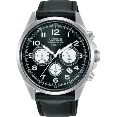 Lorus, Armbanduhr, Sport, Silber, Schwarz, (Chronograph, 43 mm) Lorus, Armbanduhr, Sport, Silber, Schwarz, (Chronograph, 43 mm)