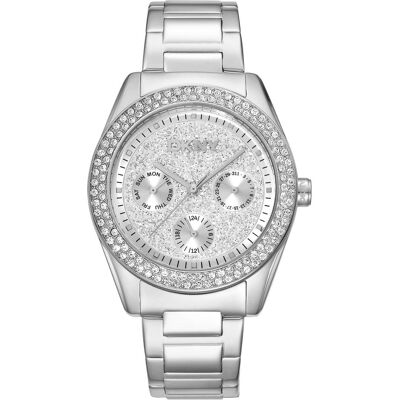 DKNY, Armbanduhr, Chambers Multi Glitz - DK1L078M0015, Silber, (Analoguhr, 36 mm) DKNY, Armbanduhr, Chambers Multi Glitz - DK1L078M0015, Silber, (Analoguhr, 36 mm)