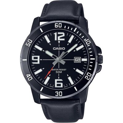 Casio Armbanduhr, Collection, Schwarz, Rot, Weiss, Grau, (Analoguhr, 45 mm) Casio Armbanduhr, Collection, Schwarz, Rot, Weiss, Grau, (Analoguhr, 45 mm)