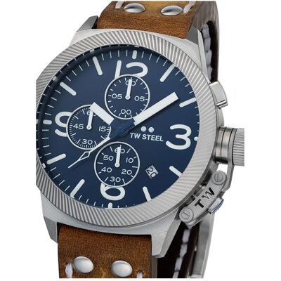 TW-Steel, Armbanduhr, CS106 Canteen Chronograph Herrenuhr 45mm 10ATM, Braun, (Chronograph, 45 mm) TW-Steel, Armbanduhr, CS106 Canteen Chronograph Herrenuhr 45mm 10ATM, Braun, (Chronograph, 45 mm)