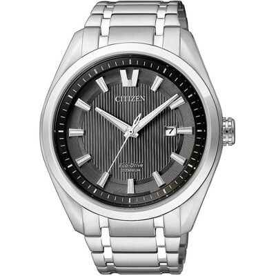 Citizen Armbanduhr, AW1240-57E Eco-Drive Super-Titanium Herren 42mm 10ATM, Silber, (Analoguhr, 42 mm) Citizen Armbanduhr, AW1240-57E Eco-Drive Super-Titanium Herren 42mm 10ATM, Silber, (Analoguhr, 42 mm)