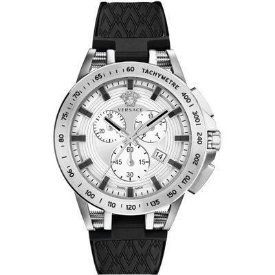 Versace, Armbanduhr, VE3E00121, Schwarz, (Chronograph, 45 mm) Versace, Armbanduhr, VE3E00121, Schwarz, (Chronograph, 45 mm)