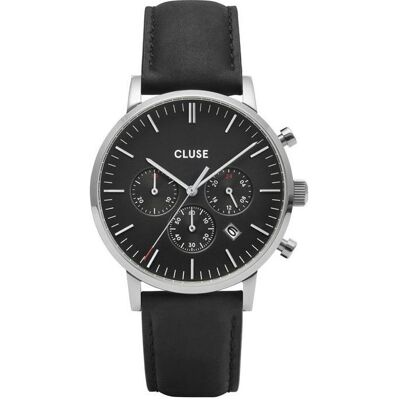 Cluse, Armbanduhr, Aravis Chrono Silver, Silber, (Analoguhr, 40 mm) Cluse, Armbanduhr, Aravis Chrono Silver, Silber, (Analoguhr, 40 mm)