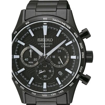 Seiko Armbanduhr, SSB415P1, Schwarz, (Analoguhr, Chronograph, 41 mm) Seiko Armbanduhr, SSB415P1, Schwarz, (Analoguhr, Chronograph, 41 mm)