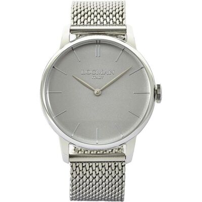 Locman, Armbanduhr, Italy Herrenuhr 1960 silber Ref. 0251, Silber, (Analoguhr, 41 mm) Locman, Armbanduhr, Italy Herrenuhr 1960 silber Ref. 0251, Silber, (Analoguhr, 41 mm)