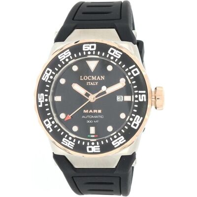 Locman, Armbanduhr, Italy Herrenuhr Mare 300MT Automatik Ref.0559, Schwarz, Gold, Silber, (Analoguhr, 44 mm) Locman, Armbanduhr, Italy Herrenuhr Mare 300MT Automatik Ref.0559, Schwarz, Gold, Silber, (Analoguhr, 44 mm)