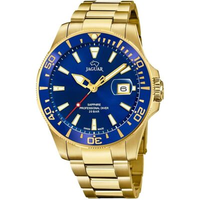 Jaguar, Armbanduhr, Executive, Gold, (Analoguhr, Chronograph, 44 mm) Jaguar, Armbanduhr, Executive, Gold, (Analoguhr, Chronograph, 44 mm)