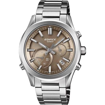 Casio Armbanduhr, EQB-1300D-5AEF, Beige, Silber, (Analoguhr, Chronograph, 46.50 mm) Casio Armbanduhr, EQB-1300D-5AEF, Beige, Silber, (Analoguhr, Chronograph, 46.50 mm)