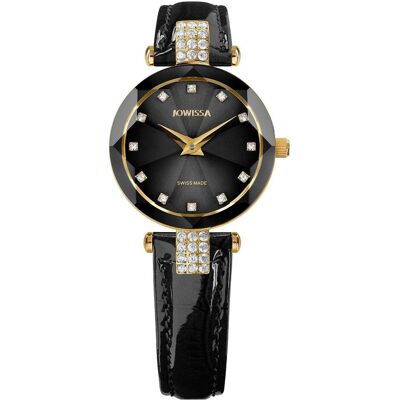 Jowissa, Armbanduhr, Facet Strass, Gold, (Analoguhr, 25 mm) Jowissa, Armbanduhr, Facet Strass, Gold, (Analoguhr, 25 mm)