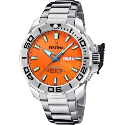 Festina, Armbanduhr, The Originals, Silber, (Taucheruhr, 46.30 mm) Festina, Armbanduhr, The Originals, Silber, (Taucheruhr, 46.30 mm)