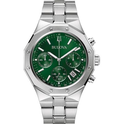 Bulova, Armbanduhr, Misc Classic 96B409, Silber, (Analoguhr, Chronograph, 44 mm) Bulova, Armbanduhr, Misc Classic 96B409, Silber, (Analoguhr, Chronograph, 44 mm)